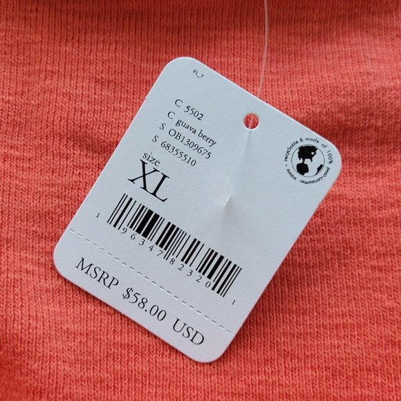 NWT Free People Boulevard Tank in Guava Berry size XL - Picture 7 of 8